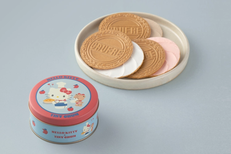 ハローキティ&タイニーチャム ミニゴーフル缶の商品写真